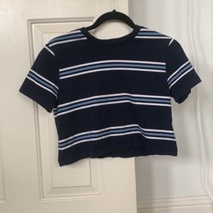Brandy Melville striped crop top🤍
